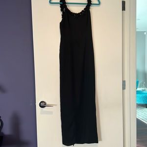Syllaba Black long low back Size 42 dress GUC